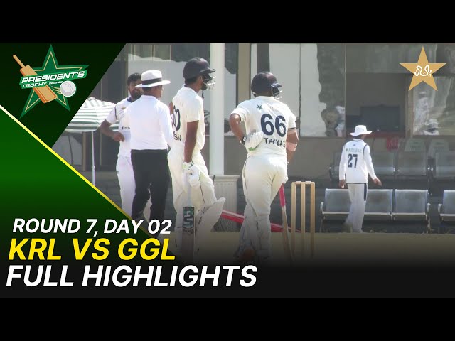 Full Highlights | KRL Vs Ghani Glass | President Trophy | 2025-26 | Day 2 | PCB | M2Y1H