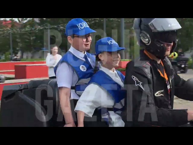 Мотолюди сегодня порадовали бугульминцев, от души покатали детей и взрослых