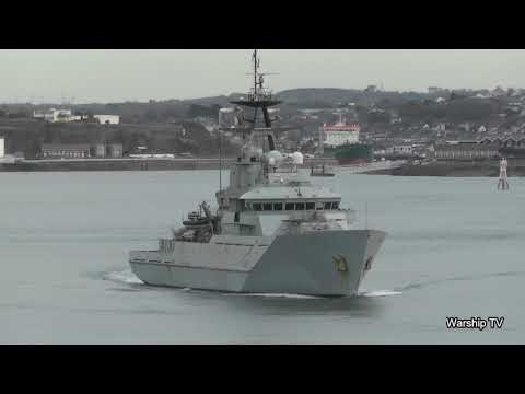 HMS SEVERN P282 AT ARTILLERY TOWER - 1st December 2020