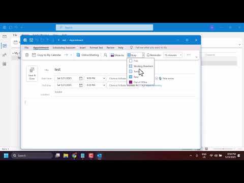 how to create appointment slots in outlook calendar