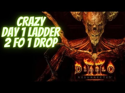 D2R, Ladder Season 1,  Insane day 1 drop, double drop  from Mephisto