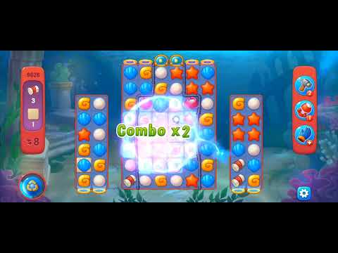 Fishdom Hard Level 9628 (with ingame lightning and firecracker boosters) @choraelmin