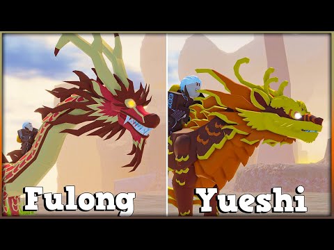 Dragon Adventures Yueshi vs Fulong Comparison - Roblox