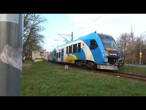 Züge an der polnischen Ostsee in KOLBERG! PKP IC, TLK mit EU07, EP07 am unbeschrankten Bahnübergang!