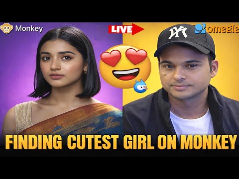 Finding Cute Girls On Monkey App Part 26 |  #omeglelive #shortslive #shortsfeed #omegle #monkey
