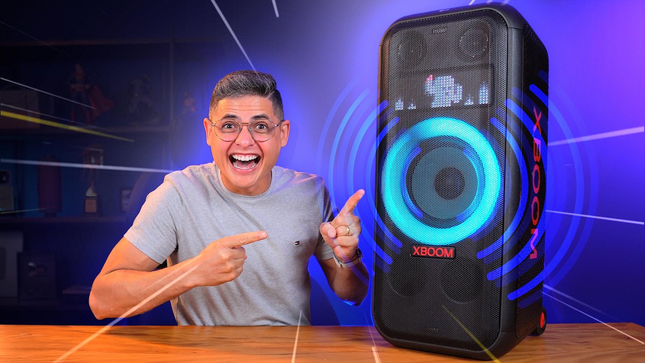 A MELHOR Caixa de Som PORTÁTIL que já testei! LG XBOOM XL7S! Unboxing e Impressões