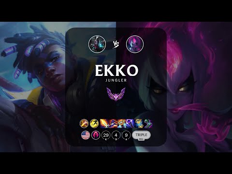 Ekko Jungle vs Evelynn - NA Master Patch 13.4