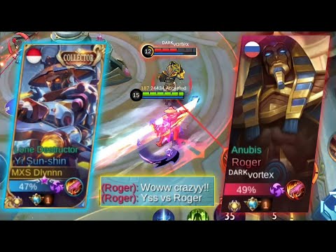 YSS VS PRO ROGER!! | YSS DLYNNN VS AGGRESSIVE ROGER | WHO WILL WIN?! - Mobile Legends