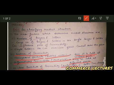 market structure factors which determine market structure class 11 indian economic development