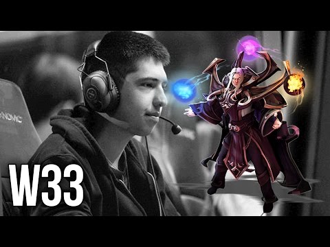w33 Amazing Invoker Gameplay 8100 MMR Gameplay Dota 2