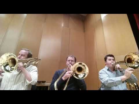 "Pictures at an exhibition" trombone section closeup! "Sinfónica de Galicia