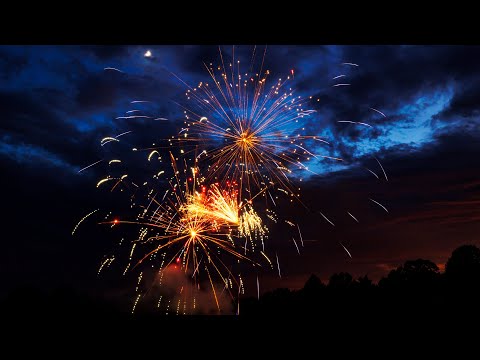 4th of July Fireworks NORMAL SPEED | Video & Audio 1080HD