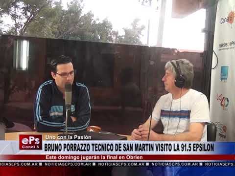 BRUNO PORRAZZO TECNICO DE SAN MARTIN VISITO LA 915 EPSILON