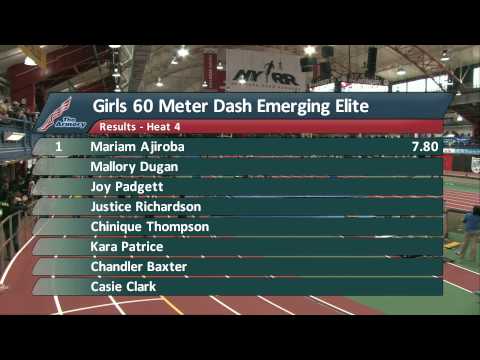 Girls 60m EE Prelim Heat 4 - New Balance Nationals Indoor 2014