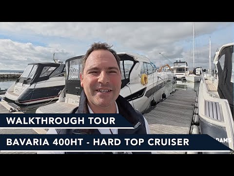 Bavaria 400 Hard Top Cruiser Walkthrough Tour - S40 - Hige Spacious Cockpit and cabins - Immaculate!
