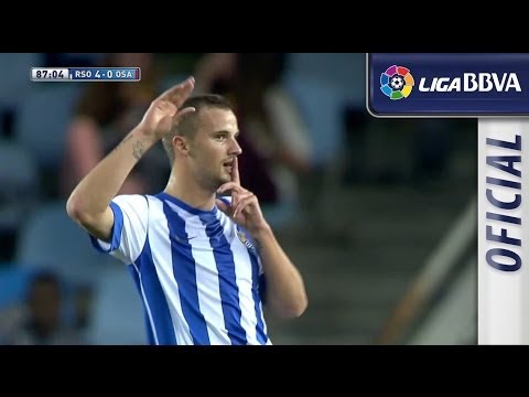 Gol de Seferovic (5-0) en el Real Sociedad - Osasuna