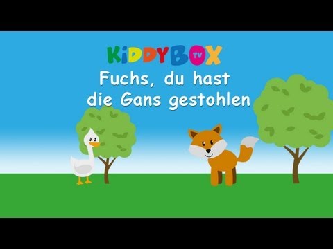 Fuchs, du hast die Gans gestohlen - Kinderlieder zum Mitsingen - (KIDDYBOX.TV)