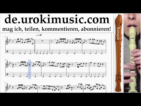 Blockflöte Lernen B. Major Lazer & DJ Snake - Lean On Tabulatur Teil#2 um-i995