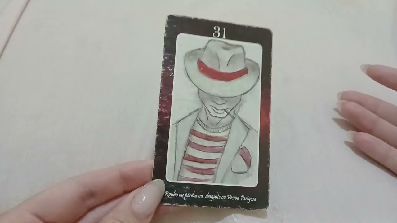 Explicação carta n. 31( roubo,perdas, desgastes ou pessoa perigosa) Baralho de Maria mulambo
