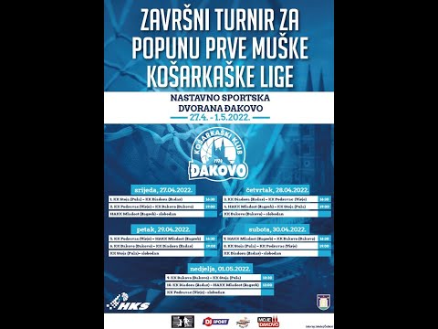 Završni turnir za popunu Prve muške lige, Utakmica br.2: KK Podravac (Virje) - KK Đakovo(Đakovo)