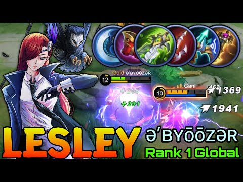 Monster Gold Lane Lesley Deadly Sniper! - Top 1 Global Lesley by ə’ʙʏōōᴢəʀ - Mobile Legends