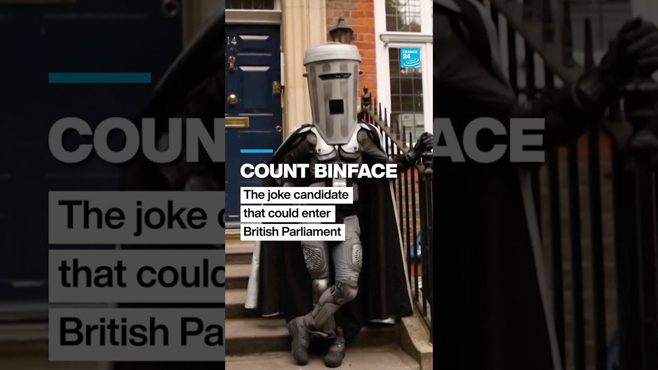 Britain's 'Count Binface' Challenges Nigel Farage in Clacton-on-Sea Byelection