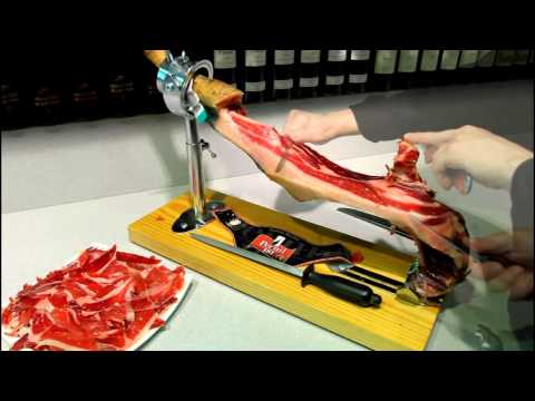 Wie schneidet man Iberico Iberischen Schinken (5/6) - Jamonarium.de