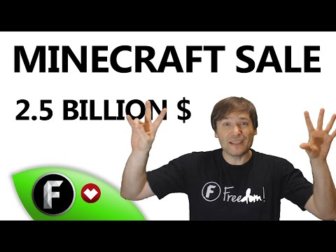 Freedom! - ★ Minecraft sold for $2.5 billion! ► to Microsoft