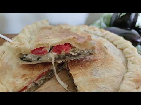 Torta salata, sfoglia alle melanzane - ricetta facilissima
