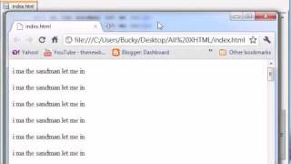 XHTML and CSS Tutorial - 38 - Fixed Positioning