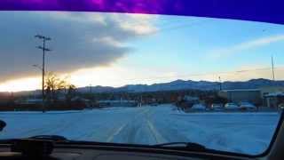 preview picture of video 'Driving in the snow in Yucca Valley, CA'