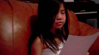 Me singing Home Run by Megan and Liz