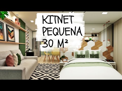 SMALL KITNET 30m² - HOW TO DECORATE AND ORGANIZE WITH LITTLE SPACE/VIRTUAL TOUR OF THE KITNET!