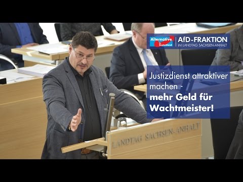 Justizdienst attraktiver machen - mehr Geld für Wachtmeister!