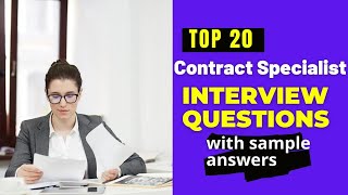 Contract Specialist Interview Questions and Answers for 2026