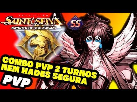 NEM HADES SEGURA ESSE COMBO PVP EM 2 TURNOS - SAINT SEIYA AWAKENING