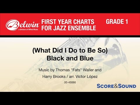 Black and Blue arr. Victor López - Score & Sound
