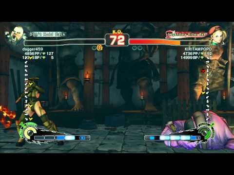 SSF4 AE: dagger459 (Rufus) vs KIRITAMPOPO (Cammy) - Ranked Match (720p HD)