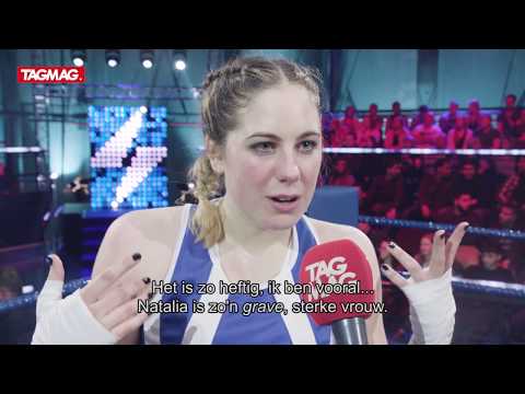 Marie Verhulst na haar boksmatch op 'Boxing Stars'!