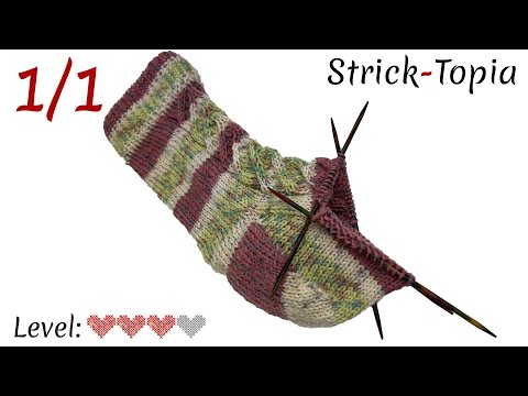 Ferse stricken leicht gemacht - Mustersocken