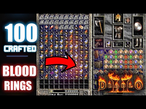 🔥 Crafting 100 Blood Rings 🔥 Project Diablo 2 #Season3 #PD2
