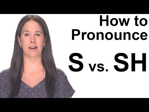 How to Pronounce S [s] vs. SH [ʃ] - American English
