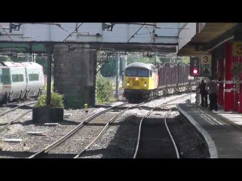 56105 6c37 Chirk - Carlisle empty logs 28th July 2013