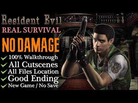 【RE:Remake】NO DAMAGE/Real Survival - 100% Walkthrough (Chris Redfield)