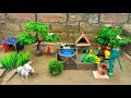 Diy How To Make Mini Village House With Tree Jhoola Cow Shed Mini Hand Pump Tractor Machine