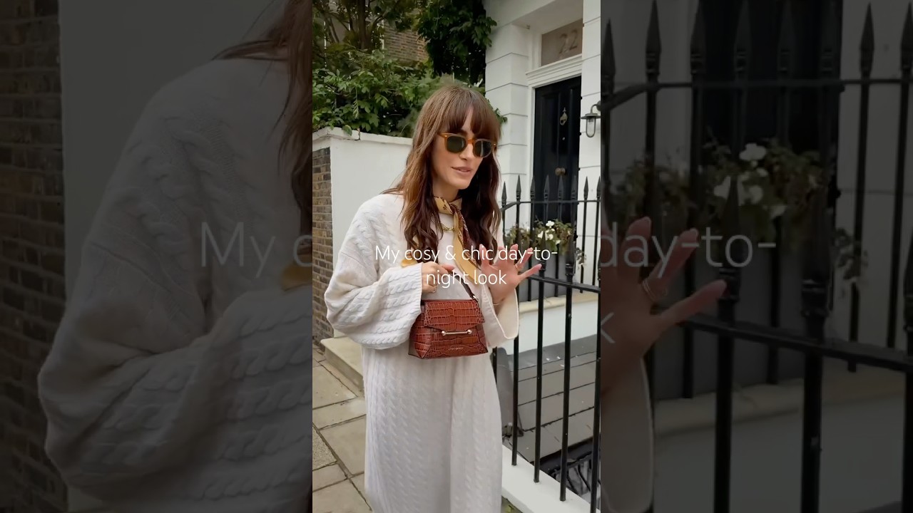 My cosy & chic day-to-night look. And I found the perfect mini bag for this season.