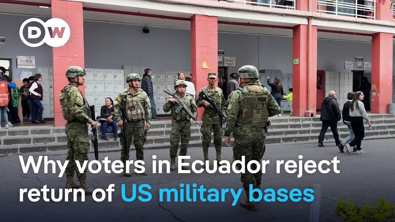 Ecuador voters reject referendum to bring back US bases | DW News