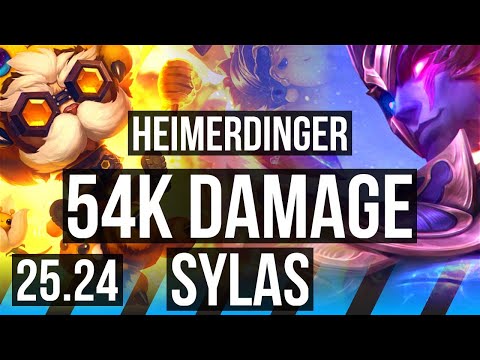 HEIMERDINGER vs SYLAS (MID) | 54K damage | KR Master | 25.24