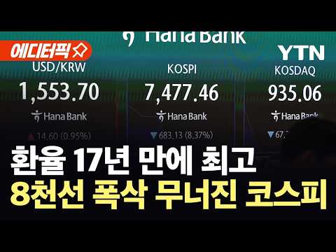 [에디터픽] 개장 5분 만에 무너진 코스피…공포의 '검은 월요일' / YTN
