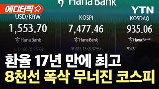 [에디터픽] 개장 5분 만에 무너진 코스피…공포의 '검은 월요일' / YTN